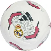 Adidas Real Madrid Fodbold Club Mini - Hvid/Grøn - , størrelse Ball SZ. 1