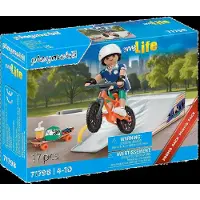 Playmobil Snowboarder Med Rampekonstruktionsspil