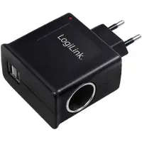 Logilink PA0046, Indendørs, Cigartænder, USB, 5 V, Sort