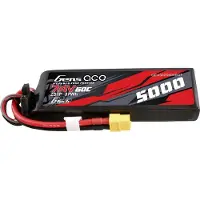 Gens ace G-tech 60c 2s1p Lipo Pc-materialekasse Med Xt60-stik 5000mah 7.4v