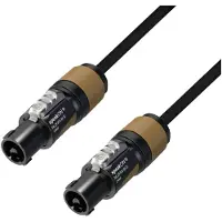 Adam hall 5 STAR S215 SS 0200 Højtaler Forbindelsesledning [1x NL2FX-stik (2-polet) - 1x NL2FX-stik (2-polet)] 2 m Sort