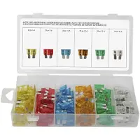 Toolland HAS08 Standard fladsikring 5 A, 10 A, 15 A, 20 A, 25 A, 30 A 120 Teile