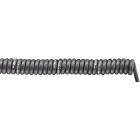 Lapp 70002757 Spiralkabel SPIRAL H07BQ-F 2000 mm / 6000 mm 4 G 1.50 mm² + 4 G 1.5 mm² Sort 1 stk