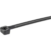 Panduit Cable Tie, 7.4L (188mm), Standard, Weather Resistant, Black, 1000pc, Nylon, Sort, 188 mm