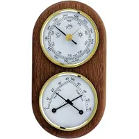 TFA-Dostmann 20.1051, Elektronisk miljøtermometer, Indendørs, °C, 0 - 40 °C, Analog, Brun, Hvid