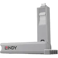 Lindy 40427, Portblokering + nøgle, USB Type-C, Hvid, 5 stk, 10 g