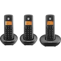 Motorola Trådløs fastnettelefon , sæt med 3 stk. E203 sort