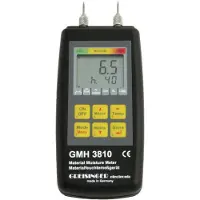 Greisinger GMH 3810 Materialefugtighedsmåler Måleområde bygningsfugt (område) 4 til 100 % vol Måleområde træ fugt (område) 4 til 100 % vol Temperaturmåling.