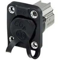 Neutrik NE8FDX-P6-W, RJ45 female, Sort, Hvid, Gummi, Zink, Cat6a, Guld, TIA/EIA IEC/ISO/EN