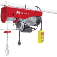Holzmann Maschinen ESZ1000D_230V Elektrisk tovtræk Bæreevne (med styrerulle) 999 kg Bæreevne (uden styrerulle) 500 kg
