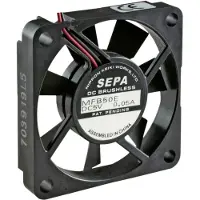 SEPA MFB50E12A Aksial ventilator 12 V/DC 14.3 m³/h (L x B x H) 50 x 10.2 x 50 mm