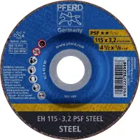 PFERD 61740126, Skæreskive, Stål, 11,5 cm, Alle mærker, Fladcenter, 2,22 cm