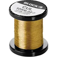 Block Lakeret kobbertråd Udvendig diameter (uden isoleringslak): 0.40 mm 430 m 0.50 kg