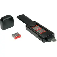 Roline 11.02.8330, Portblokeringsnøgle, USB Type-A, Sort, Plast