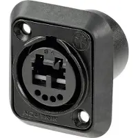 Neutrik NO2-4FDW-1-A, LC-Duplex, Sort, Polyamid, Zink, 50 V, 6 A, -40 - 75 °C