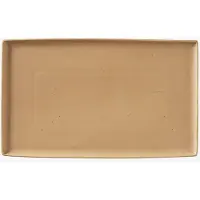 Broste Copenhagen Eli tallerken 15x26 cm Matte soft light camel