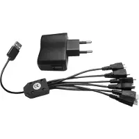 Midland Strømforsyning 6-vejs USB-ladekabel til ATR 100/200/TelMe/Multicom 29930