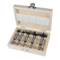 Makita - Borebitsæt - Forstner-bit - 5 stykker - 15 mm, 20 mm, 25 mm, 30 mm, 35 mm - cylindrisk - længde: 90 mm - for DHP453RFEW, DLX2497J
