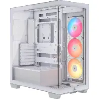 Corsair 3500X RS-R ARGB - Mid tower - udvidet ATX - sidepanel med vindue (hærdet glas) - ingen strømforsyning (ATX) - hvid - USB/Lyd