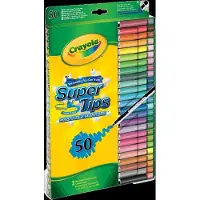Crayola Tuscher - 50 stk. - Super Tips - Multifarvet - - OneSize - Tusch