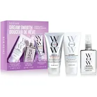 Color Wow Dream smooth startsæt - hårplejesæt med shampoo, conditioner og Dream Coat Supernatural Spray Hårplejesæt 1 stk.
