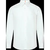 Hugo Boss Regular-fit skjorte i bomuldspoplin med broderet logo
