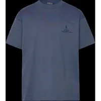 Ralph Lauren Polo Ralph Laurentil drenge. 323A12286003 Big Fit bomuldsstrikket T-shirt navy ((M) 8/9años= 140/149cm), Casual, Korte ærmer, Blå, børnetøj