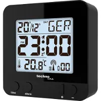 Technoline WT 235, Digital alarmur, Sort, AAA Micro (LR03), 80 mm, 80 mm, 30 mm