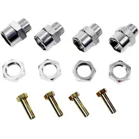 Absima Aluminium Fælgmedbringer 12 mm på 17mm +15 mm udbredelse 12 mm 6-kant Sølv 1 Set