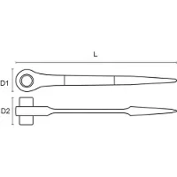 Bahco 1/2´´ 19-22 Mm Skralde