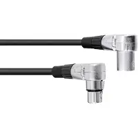 Omnitronic 30220632, XLR (3-pin), Hanstik, XLR (3-pin), Hunstik, 3 m, Sort