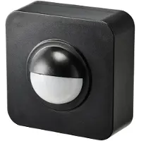 Sygonix SY-5046552 Vægbevægelsessensor Overflademonteret 120 ° Sort IP65