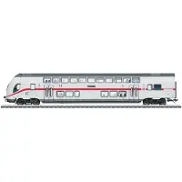 Märklin IC2 Type DBpbzfa 668.2 Bi-Level Cab Control Car, 2nd Class, HO (1:87), 15 År, Lys grå, 1 stk