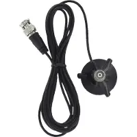 Albrecht mini magnetfod med BNC-tilslutning til scannerantenner, Sort, Metal, Plast