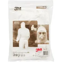 3M 4510, Hvid, L, Voksen, Unisex, Lynlås, Front