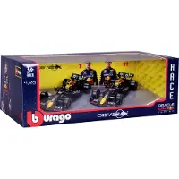 Bburago 78511 F1 2024 Oracle Red Bull Rb20 Max Verstappen & Sergio Perez 1:43 Modelbil Byggesæt 2 Enheder