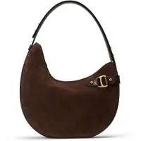 Ralph Lauren Lauren Ralph Laurentil kvinder. 431980157009 Stor Tasha-skuldertaske i brunt ruskind (OSFA), Casual