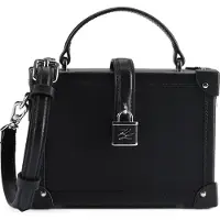 Karl Lagerfeld Håndtaske 'Sac à main avec cadenas K/Autograph Noir/ Nickel' sort