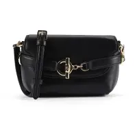Ralph Lauren Lauren Ralph Laurentil kvinder. 431P04297001 Blaike lille crossbody-taske i læder, sort (OSFA), Casual, Klassisk