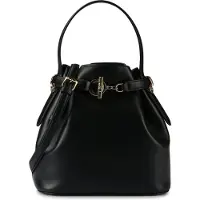 Ralph Lauren Lauren Ralph Laurentil kvinder. 431982787001 Blaike medium skuldertaske i sort læder (OSFA), Casual