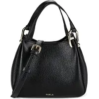 Furla Furlatil kvinder. WE00907-HSF000 Nuvola Mini Tote lædertaske sort (OSFA), Casual, Klassisk