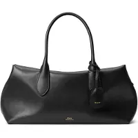 Ralph Lauren Polo Ralph Laurentil kvinder. 428977211002 Bellport satchel taske i sort læder (OSFA), Casual