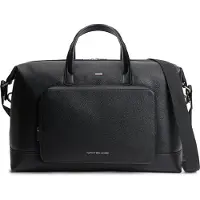 Tommy Hilfiger Weekendtaske 'Caviar Grain Metal Logo Duffle' sort