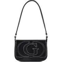 GUESS Guesstil kvinder. HWVG9740190 Skuldertaske med klap, Ruby, sort (OSFA), Casual, Polyuretan