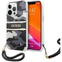 GUESS GUHCP13XKCABBK iPhone 13 Pro Max 6,7" sort/sort hardcase Camo Strap Collection