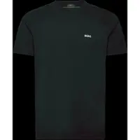 BOSS Bomulds-T-shirt med stræk og logo