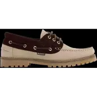 Barbour Barbourtil mænd. MFO0795 Dæksko i læder, brun, beige (44), Fast, Blonder, Casual