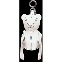 Ralph Lauren Polo Ralph Laurentil kvinder. 427P13276002 Charm til Bear-taske hvid (OSFA), Casual, Læder