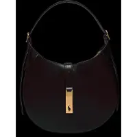 Ralph Lauren Polo Ralph Laurentil kvinder. 428944017001 Polo ID-skuldertaske i læder, lille (OSFA), Sort, Casual