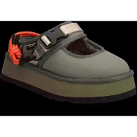Ugg UGGtil kvinder. 1180111 Bea Mary Jane Wildwood brændt olivengrøn lædersko (40), Fast, Spænder, Casual, Genanvendt nylon